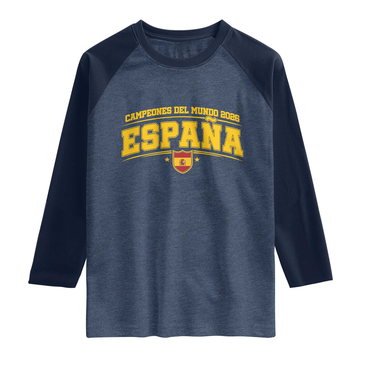 Spain Champions 2026 Raglan Shirt Espana Soccer Football Fan Spanish Flag