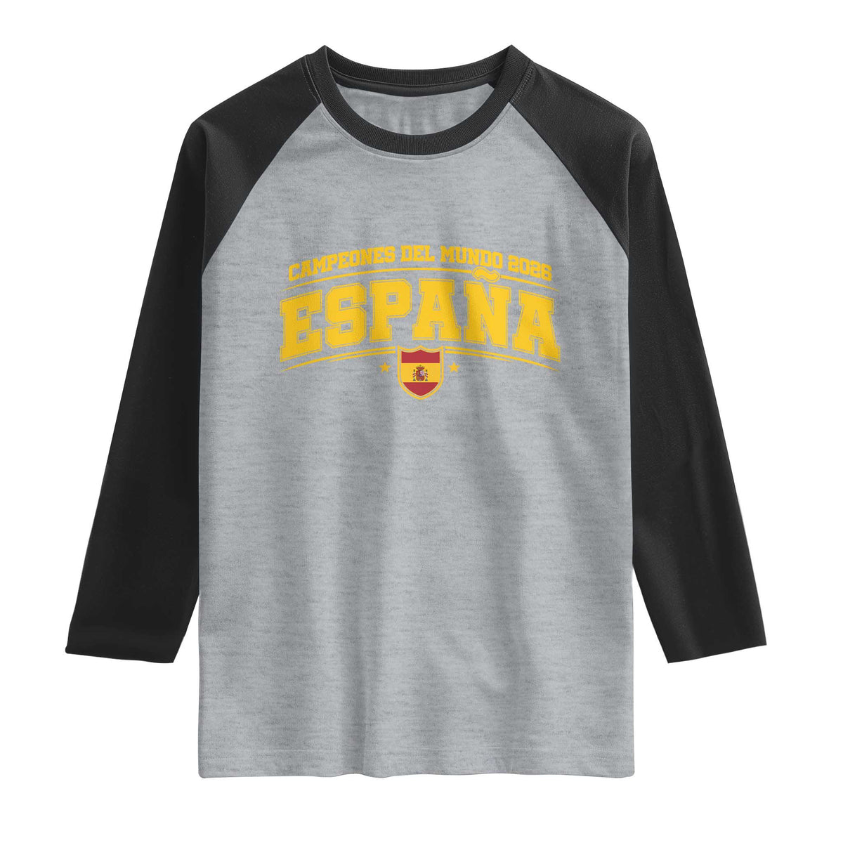 Spain Champions 2026 Raglan Shirt Espana Soccer Football Fan Spanish Flag