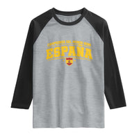Spain Champions 2026 Raglan Shirt Espana Soccer Football Fan Spanish Flag