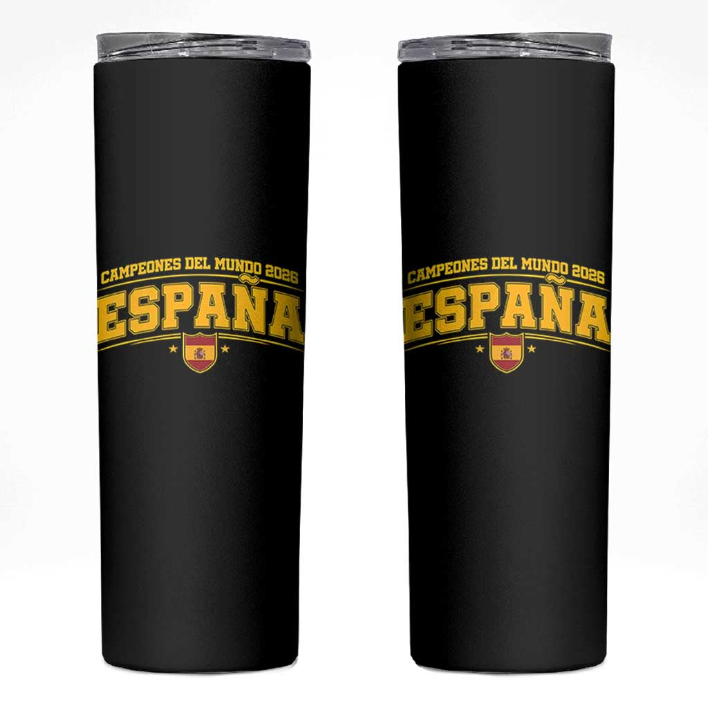 Spain Champions 2026 Skinny Tumbler Espana Soccer Football Fan Spanish Flag