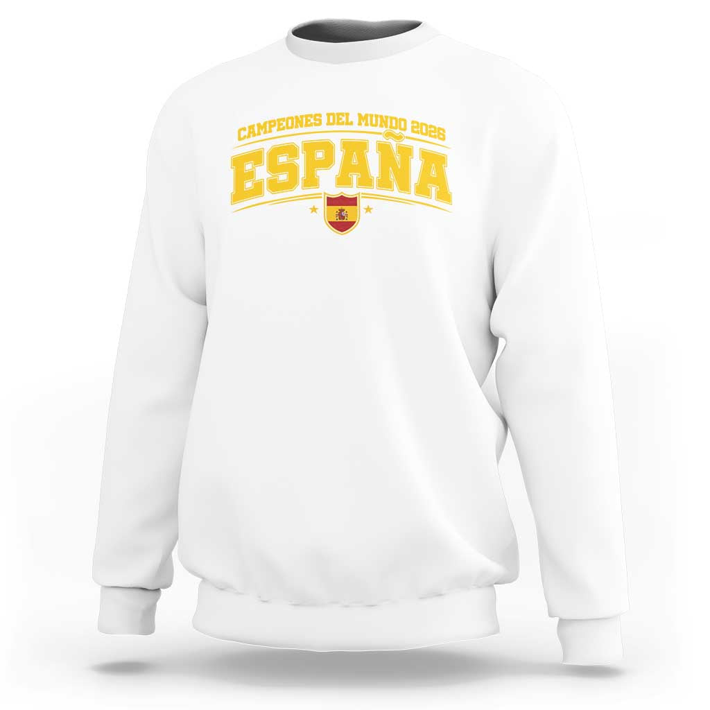 Spain Champions 2026 Sweatshirt Espana Soccer Football Fan Spanish Flag