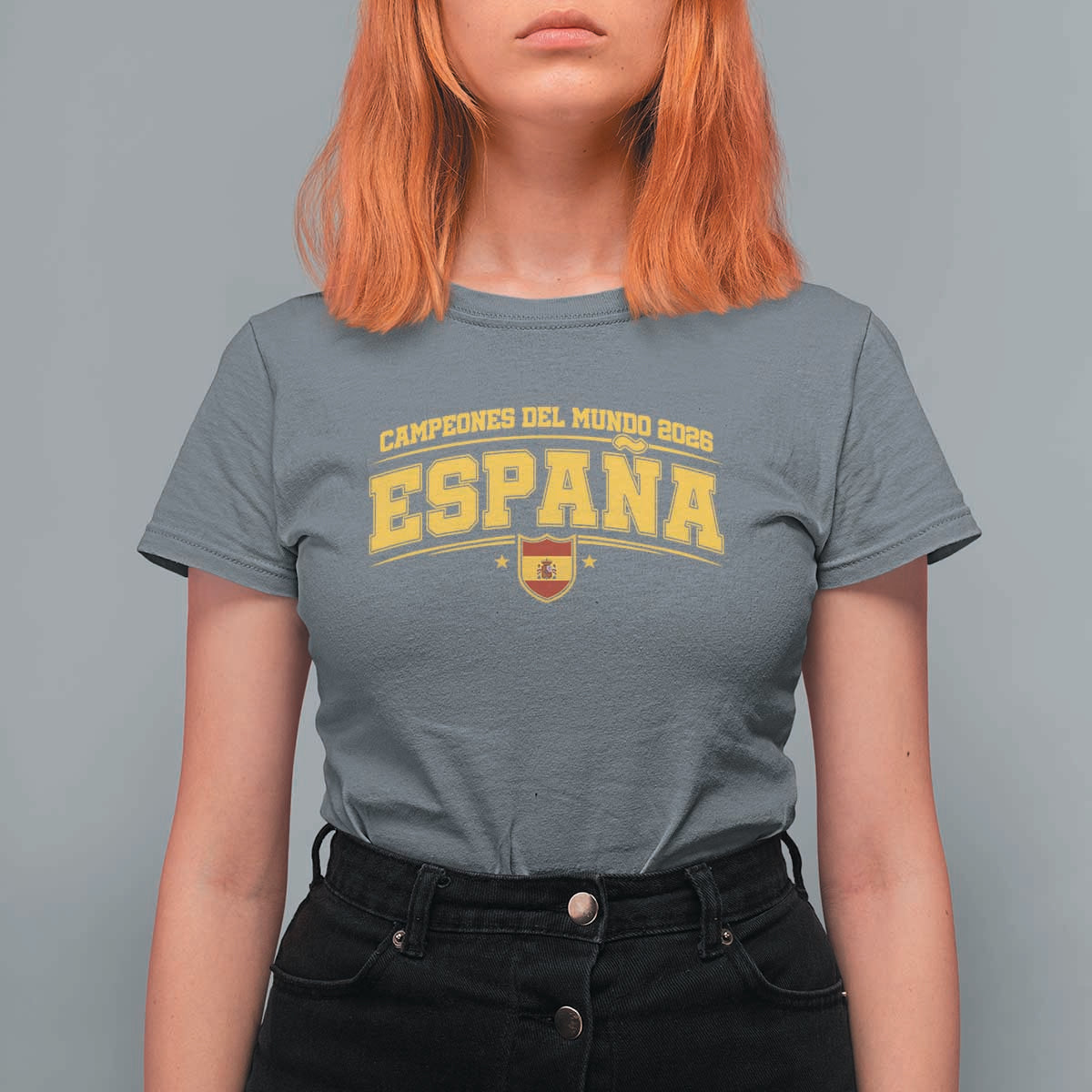 Spain Champions 2026 T Shirt For Women Espana Soccer Football Fan Spanish Flag