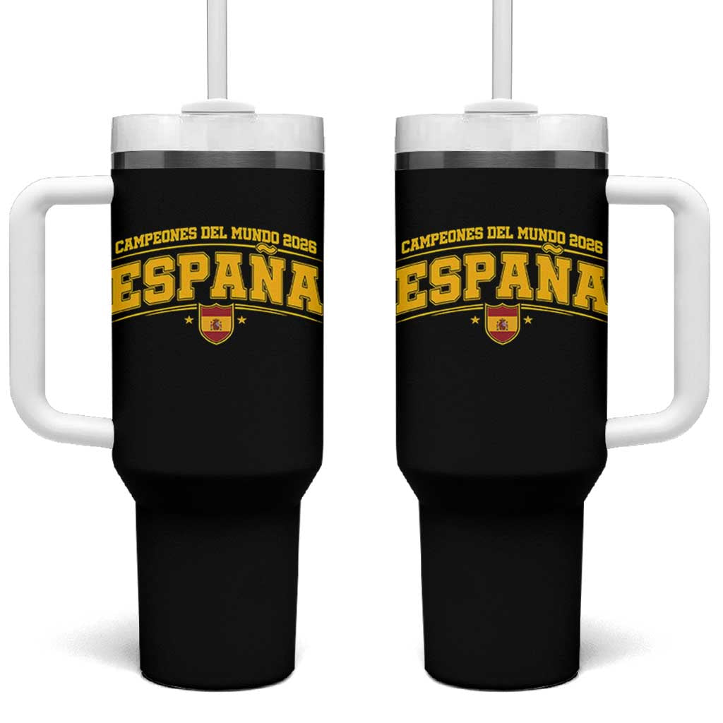 Spain Champions 2026 Tumbler With Handle Espana Soccer Football Fan Spanish Flag