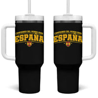 Spain Champions 2026 Tumbler With Handle Espana Soccer Football Fan Spanish Flag