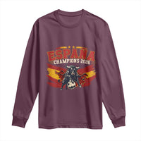 Spain Champions 2026 Long Sleeve Shirt Espana Soccer Fan Spanish Flag Bull