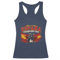 Spain Champions 2026 Racerback Tank Top Espana Soccer Fan Spanish Flag Bull