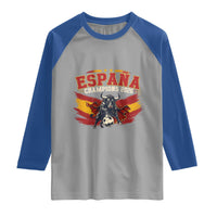 Spain Champions 2026 Raglan Shirt Espana Soccer Fan Spanish Flag Bull