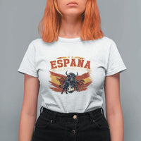 Spain Champions 2026 T Shirt For Women Espana Soccer Fan Spanish Flag Bull