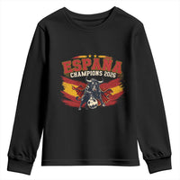 Spain Champions 2026 Youth Sweatshirt Espana Soccer Fan Spanish Flag Bull