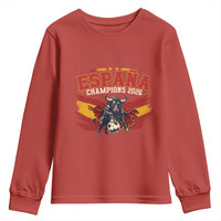 Spain Champions 2026 Youth Sweatshirt Espana Soccer Fan Spanish Flag Bull