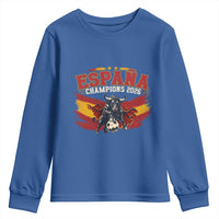 Spain Champions 2026 Youth Sweatshirt Espana Soccer Fan Spanish Flag Bull