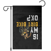 Funny Bigfoot Sasquatch Biker Garden Flag Is My Dirt Bike OK - Wonder Print Shop