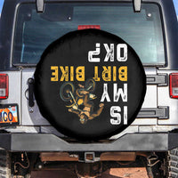 Funny Bigfoot Sasquatch Biker Spare Tire Cover Is My Dirt Bike OK - Wonder Print Shop