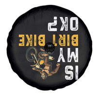 Funny Bigfoot Sasquatch Biker Spare Tire Cover Is My Dirt Bike OK - Wonder Print Shop