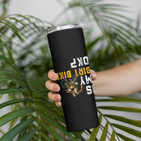 Funny Bigfoot Sasquatch Biker Skinny Tumbler Is My Dirt Bike OK