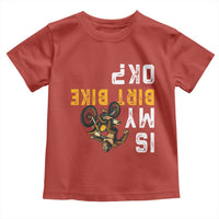 Funny Bigfoot Sasquatch Biker Toddler T Shirt Is My Dirt Bike OK - Wonder Print Shop