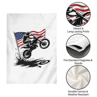 Dirt Bike American Flag Motocross Garden Flag - Wonder Print Shop