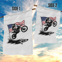 Dirt Bike American Flag Motocross Garden Flag - Wonder Print Shop