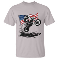 Dirt Bike American Flag Motocross T Shirt - Wonder Print Shop