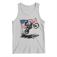 Dirt Bike American Flag Motocross Tank Top - Wonder Print Shop