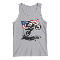 Dirt Bike American Flag Motocross Tank Top - Wonder Print Shop