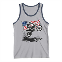 Dirt Bike American Flag Motocross Tank Top - Wonder Print Shop