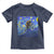 Bigfoot Dirt Bike Sasquatch Toddler T Shirt Starry Night Van Gogh Biker - Wonder Print Shop