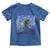 Bigfoot Dirt Bike Sasquatch Toddler T Shirt Starry Night Van Gogh Biker - Wonder Print Shop