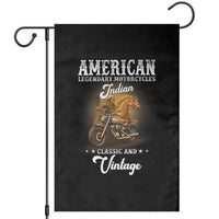 Native American Motorcycle Indian Bikers Club Classic And Vintage Garden Flag - Wonder Print Shop