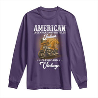 Native American Motorcycle Indian Bikers Club Classic And Vintage Long Sleeve Shirt - Wonder Print Shop