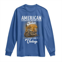 Native American Motorcycle Indian Bikers Club Classic And Vintage Long Sleeve Shirt - Wonder Print Shop