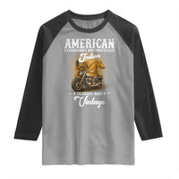 Native American Motorcycle Indian Bikers Club Classic And Vintage Raglan Shirt - Wonder Print Shop