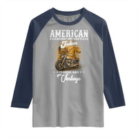 Native American Motorcycle Indian Bikers Club Classic And Vintage Raglan Shirt - Wonder Print Shop