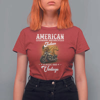 Native American Motorcycle Indian Bikers Club Classic And Vintage T Shirt For Women - Wonder Print Shop