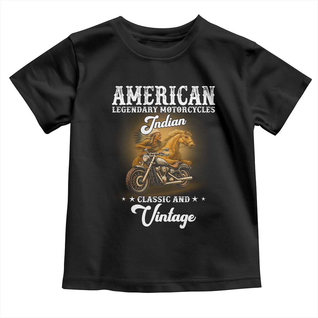 Native American Motorcycle Indian Bikers Club Classic And Vintage Toddler T Shirt - Wonder Print Shop