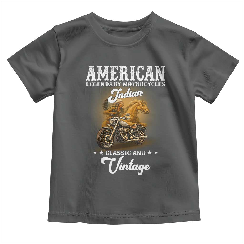 Native American Motorcycle Indian Bikers Club Classic And Vintage Toddler T Shirt - Wonder Print Shop