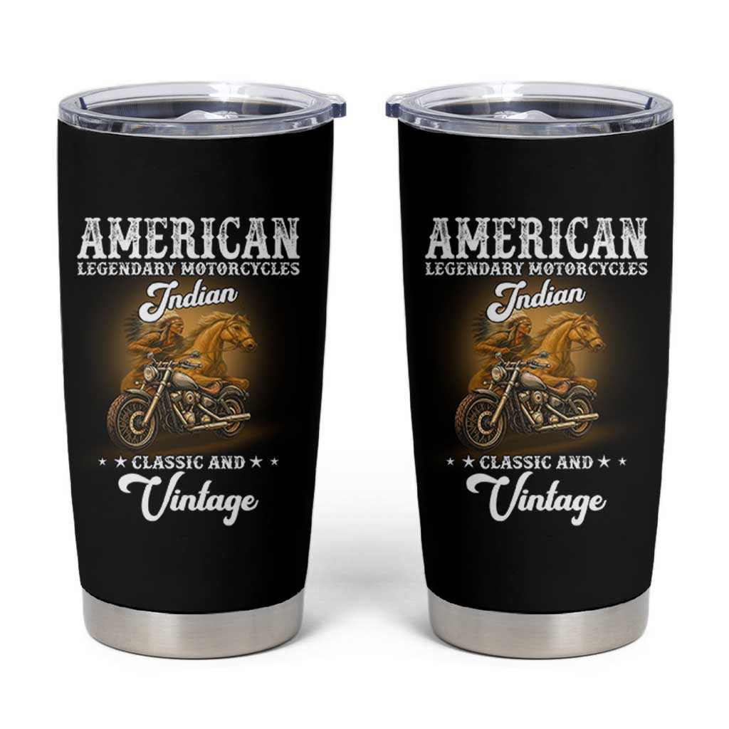 Native American Motorcycle Indian Bikers Club Classic And Vintage Tumbler Cup
