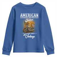 Native American Motorcycle Indian Bikers Club Classic And Vintage Youth Sweatshirt - Wonder Print Shop