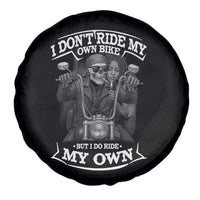 African American Motorcycle Spare Tire Cover Skeleton Biker - Wonder Print Shop