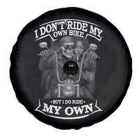 African American Motorcycle Spare Tire Cover Skeleton Biker - Wonder Print Shop