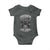 African American Motorcycle Baby Onesie Skeleton Biker - Wonder Print Shop