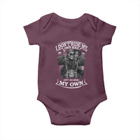African American Motorcycle Baby Onesie Skeleton Biker - Wonder Print Shop