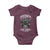 African American Motorcycle Baby Onesie Skeleton Biker - Wonder Print Shop