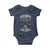 African American Motorcycle Baby Onesie Skeleton Biker - Wonder Print Shop