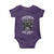 African American Motorcycle Baby Onesie Skeleton Biker - Wonder Print Shop