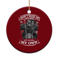 African American Motorcycle Ceramic Ornament Skeleton Biker - Wonder Print Shop