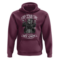 African American Motorcycle Hoodie Skeleton Biker - Wonder Print Shop