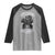 African American Motorcycle Raglan Shirt Skeleton Biker - Wonder Print Shop