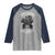 African American Motorcycle Raglan Shirt Skeleton Biker - Wonder Print Shop