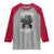African American Motorcycle Raglan Shirt Skeleton Biker - Wonder Print Shop